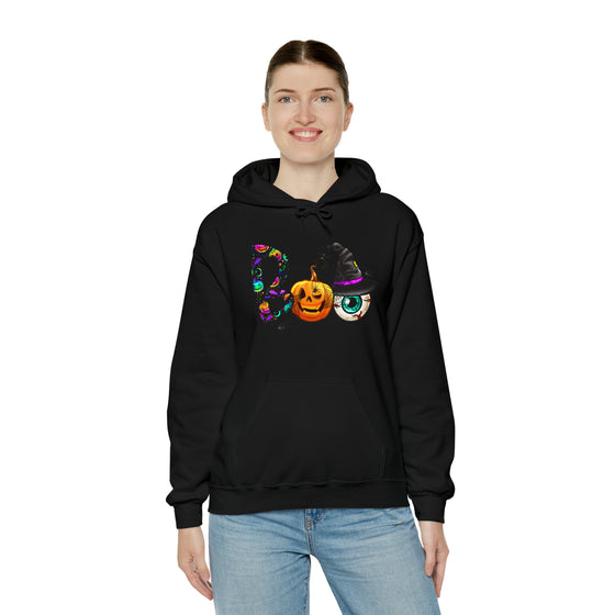 Halloween Sweatshirt | Boo Eyeball | Unisex Hooded Hoodie Sweatshirt