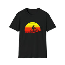  Bike Shirt | MTB Mountain Bike Sunrise Ride Biking  | Unisex Soft Style Tee T-Shirt