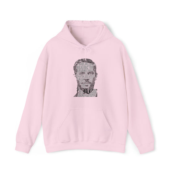 Paul Walker Fast Furious | Unisex Hooded Hoodie Sweatshirt  | Calligram Word Design