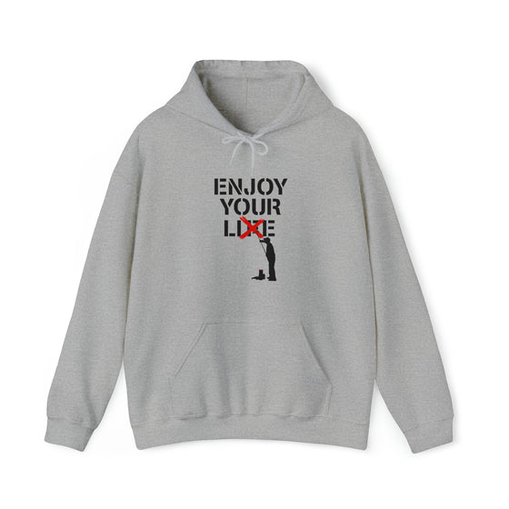Enjoy Your Lie Life Sweatshirt | Abstract Unisex Hooded Hoodie Sweatshirt