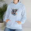 Sweatshirt | Highland Cow Watercolor V3 Western | Unisex Hooded Hoodie Sweatshirt