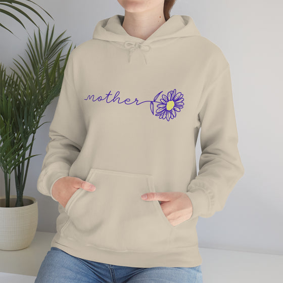 Chill Stitch – Mother Flower Stem - Unisex Hooded Hoodie Sweatshirt – Embrace Your Vibe