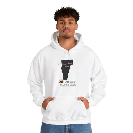 VERMONT Total Solar Eclipses April 8  2024  Total Eclipse | Unisex Hooded Hoodie Sweatshirt | Embrace Your Vibe | Astronomy