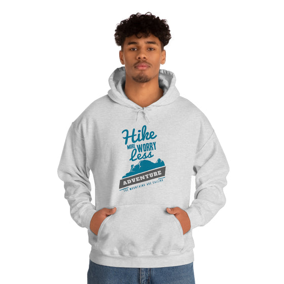 Chill Stitch – Hike More Worry Less - Unisex Hooded Hoodie Sweatshirt – Embrace Your Vibe