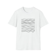  Abstract Wavy Squiggly Lines Shapes V16 | Unisex Soft Style Tee T-Shirt  |  Embrace Your Vibe