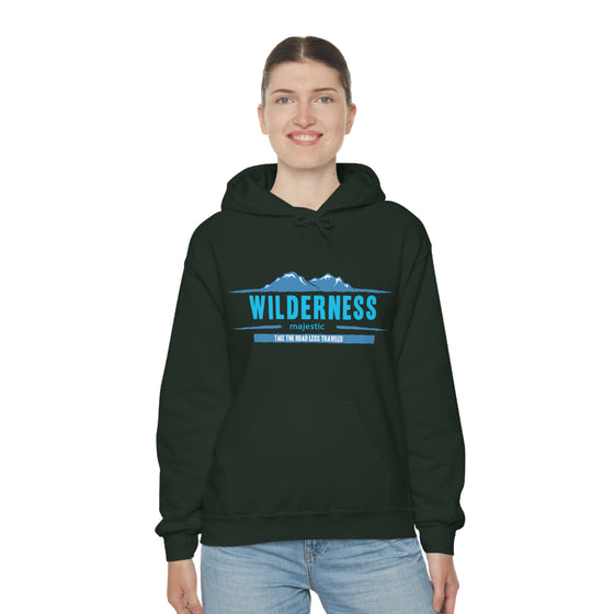 Chill Stitch – Wilderness Road Less Traveled - Unisex Hooded Hoodie Sweatshirt – Embrace Your Vibe