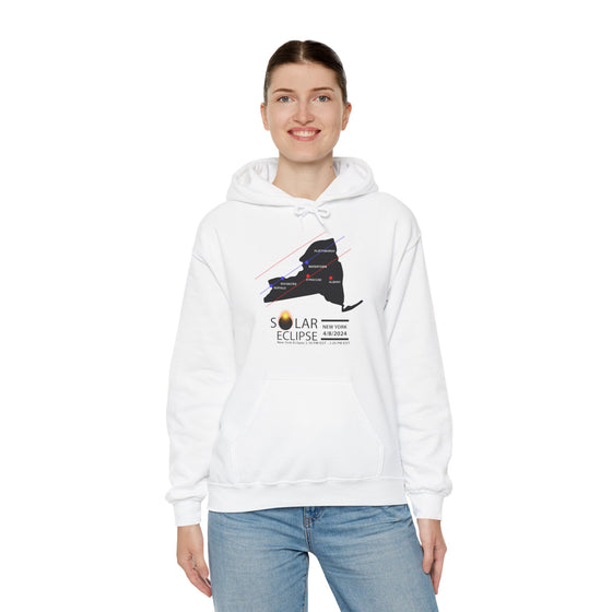 NEW YORK Total Solar Eclipses April 8  2024  Total Eclipse | Unisex Hooded Hoodie Sweatshirt | Embrace Your Vibe | Astronomy