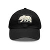 Grizzly Bear Flowers Hat | Leather Patch Baseball Cap