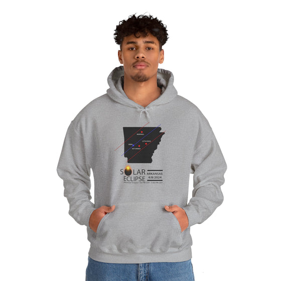 ARKANSAS Total Solar Eclipses April 8  2024  Total Eclipse | Unisex Hooded Hoodie Sweatshirt | Embrace Your Vibe |  Astronomy