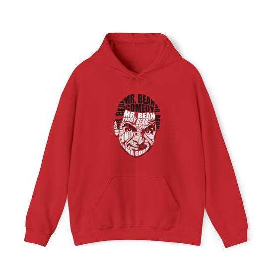 Mr Bean | Unisex Hooded Hoodie Sweatshirt  | Calligram Word Design