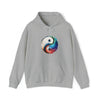 Yoga Hoodie | Yin Yang Sign V2 Watercolor | Unisex Hooded Hoodie Sweatshirt