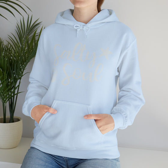 Boating Sweatshirt | Salty Soul Beach Ocean Life Boating | Unisex Hooded Hoodie Sweatshirt