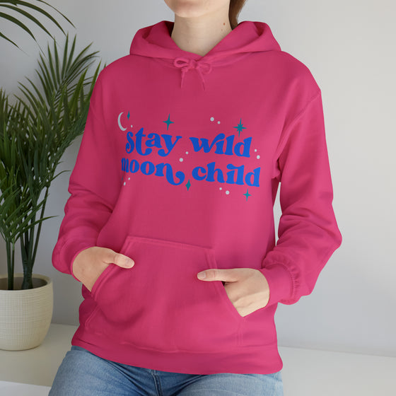 Yoga Sweatshirt | Stay Wild Moon Child | Unisex Hooded Hoodie Sweatshirt Hippy Yoga