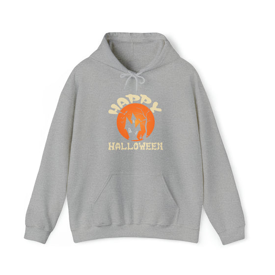 Halloween Sweatshirt | Happy Halloween House | Unisex Hooded Hoodie Sweatshirt