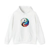 Yoga Hoodie | Yin Yang Sign V2 Watercolor | Unisex Hooded Hoodie Sweatshirt