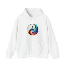  Yoga Hoodie | Yin Yang Sign V2 Watercolor | Unisex Hooded Hoodie Sweatshirt