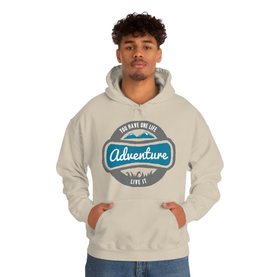 Chill Stitch – One Life Adventure Live It - Unisex Hooded Hoodie Sweatshirt – Embrace Your Vibe