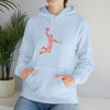 Basketball Player Sports Hoops | Abstract | Minimalist | Modern | Unisex Hooded Hoodie Sweatshirt | Embrace Your Vibe