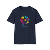 Hippie Shirt | Earth Peace Designs | Sunflower Rainbow Peace | Unisex Soft Style T-Shirt