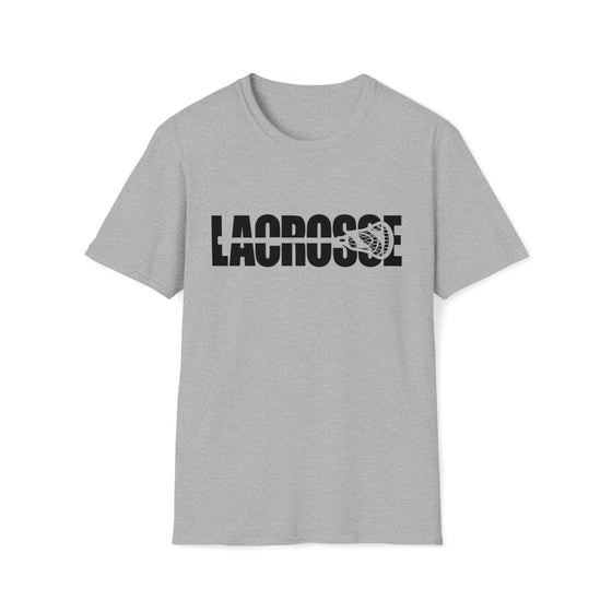 Lacrosse Shirt | Intercrosse Athlete Silhouettes | Unisex Soft Style T-Shirt