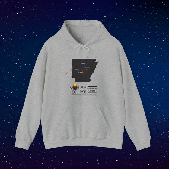 ARKANSAS Total Solar Eclipses April 8  2024  Total Eclipse | Unisex Hooded Hoodie Sweatshirt | Embrace Your Vibe |  Astronomy