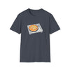 Pizza Scratch Record Player Shirt | Abstract Unisex Soft Style Tee T-Shirt