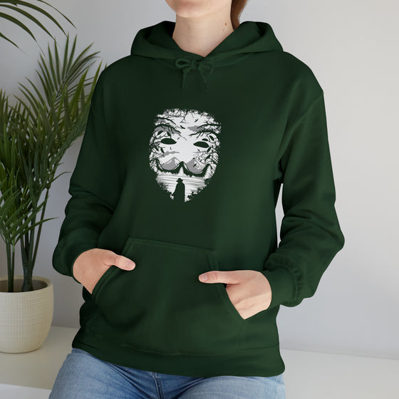 Abstract Sweatshirt | Nature Mask Fishing | Abstract Unisex Hooded Hoodie Sweatshirt