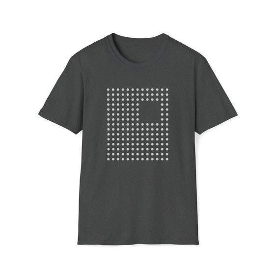Abstract Dotted Square Flag Shape V4  |  Unisex Soft Style Tee T-Shirt  | Embrace Your Vibe