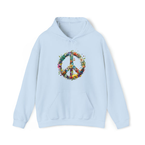 Flower Piece Symbol Sweatshirt | Watercolor Unisex Hooded Hoodie Sweatshirt