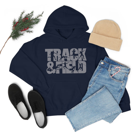 Chill Stitch – Track & Field Sport - Unisex Hooded Hoodie Sweatshirt – Embrace Your Vibe