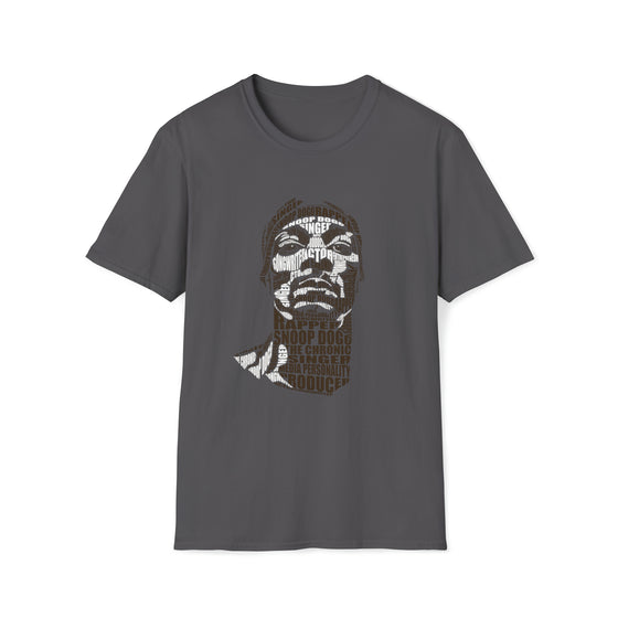 Snoop Dogg Rapper | Unisex Soft Style Tee T-Shirt  | Calligram Word Design