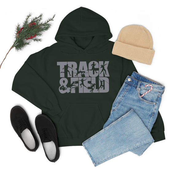 Chill Stitch – Track & Field Sport - Unisex Hooded Hoodie Sweatshirt – Embrace Your Vibe