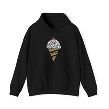  Sweatshirt | Ice Cream Cone Dessert Delight | Abstract Unisex Hooded Hoodie Sweatshirt