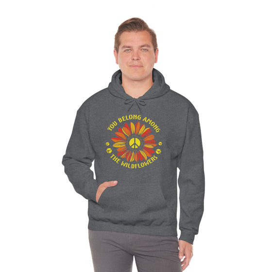 Among Wildflowers | Unisex Hooded Sweatshirt | Embrace Your Vibe