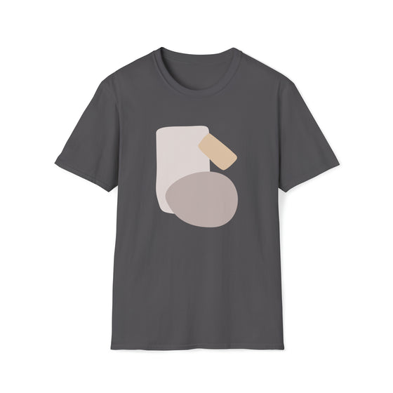 Abstract Blocks Egg Shapes V19 | Unisex Soft Style Tee T-Shirt | Embrace Your Vibe