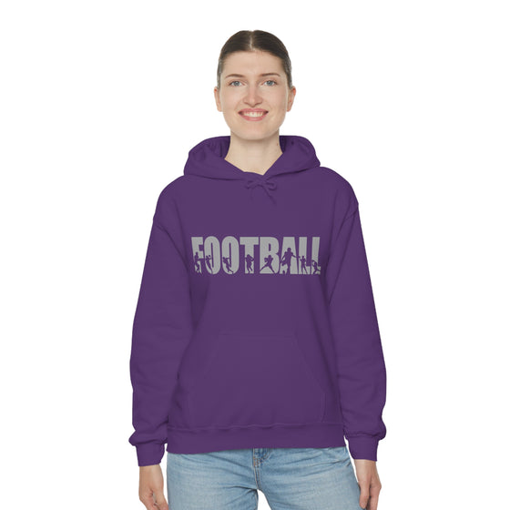 Chill Stitch – Football Sport - Unisex Hooded Hoodie Sweatshirt – Embrace Your Vibe