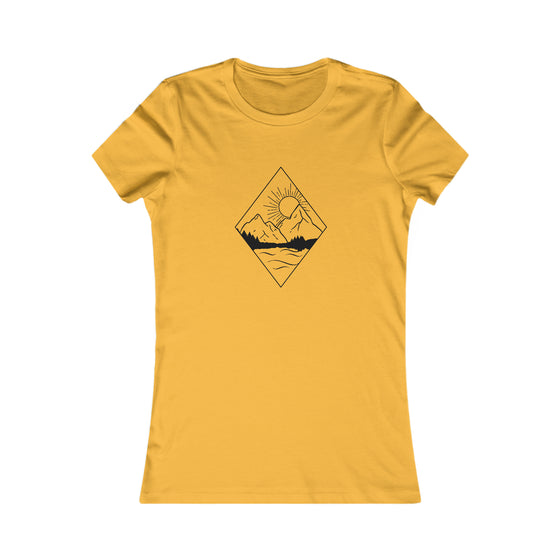 Beach Lake Life Mountain Peaks | Women’s Bella Canvas  T-shirt | Soft Style Tee T-Shirt | Embrace Your Vibe