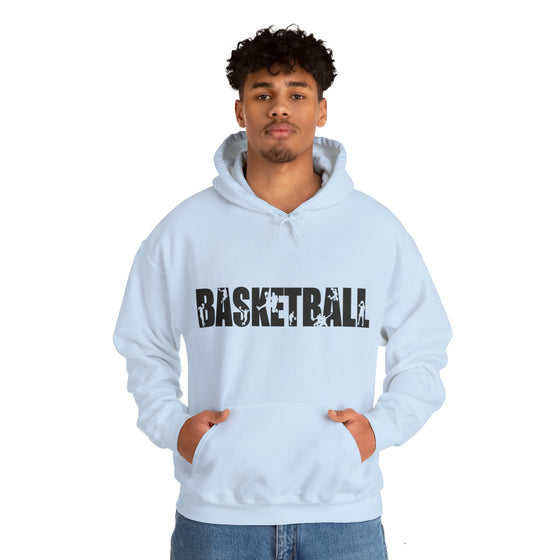Basketball B-Ball Silhouette Sport | Unisex Hooded Hoodie Sweatshirt | Embrace Your Vibe