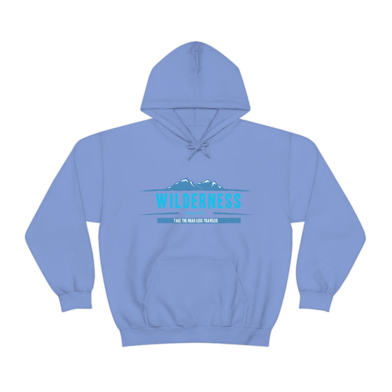 Chill Stitch – Wilderness Road Less Traveled - Unisex Hooded Hoodie Sweatshirt – Embrace Your Vibe