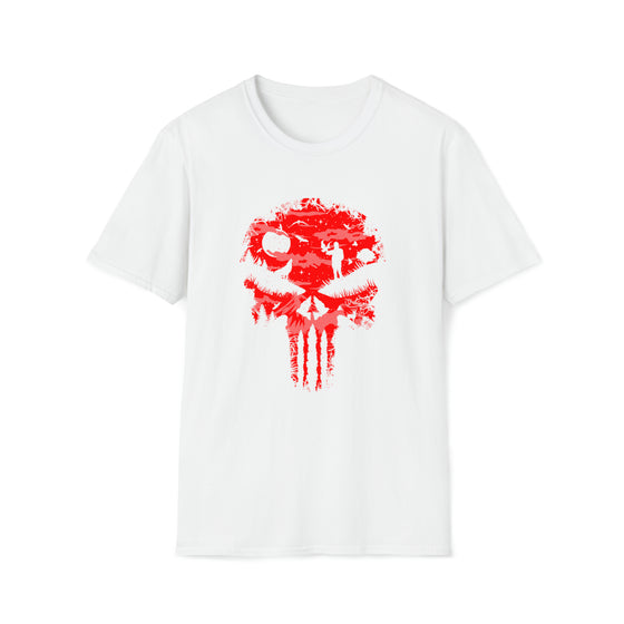 Abstract Shirt | Stand Bleed Mask Halloween | Abstract Unisex Soft Style Tee T-Shirt