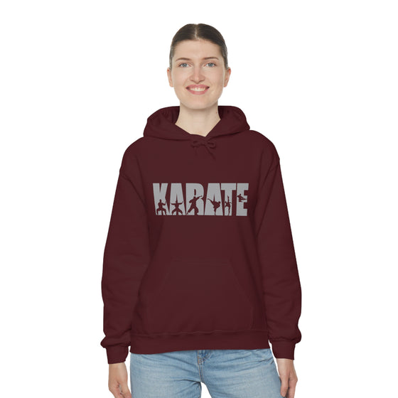 Chill Stitch – Karate Sport - Unisex Hooded Hoodie Sweatshirt – Embrace Your Vibe