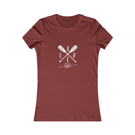 Beach Lake Life Lake Oars | Women’s Bella Canvas T-Shirt | Soft Style Tee T-Shirt | Embrace Your Vibe
