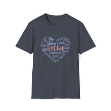  Teacher Life Shirt | Teaching Traits Heart | Unisex Soft Style Tee T-Shirt