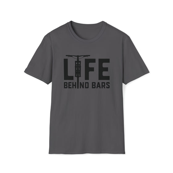 Bike Shirt | MTB Mountain Bike Life Behind Bars Biking Freedom | Unisex Soft Style Tee T-Shirt