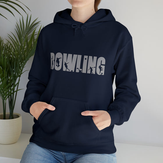 Bowling Silhouette Sport | Unisex Hooded Hoodie Sweatshirt | Embrace Your Vibe