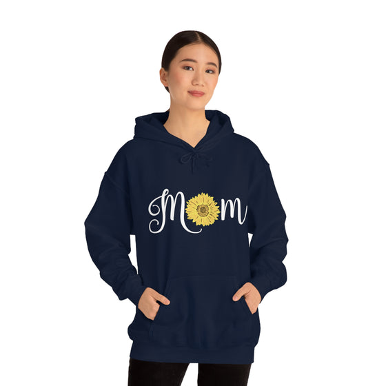 Chill Stitch – Mom Sunflower - Unisex Hooded Hoodie Sweatshirt – Embrace Your Vibe