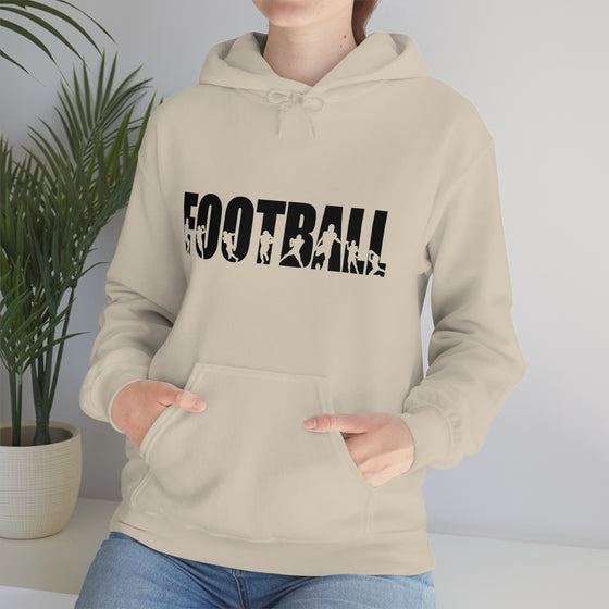 Chill Stitch – Football Sport - Unisex Hooded Hoodie Sweatshirt – Embrace Your Vibe