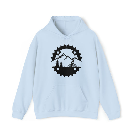 Bike Sweatshirt | MTB Mountain Bike Sprocket Mtn Ride | Unisex Hooded Hoodie Sweatshirt