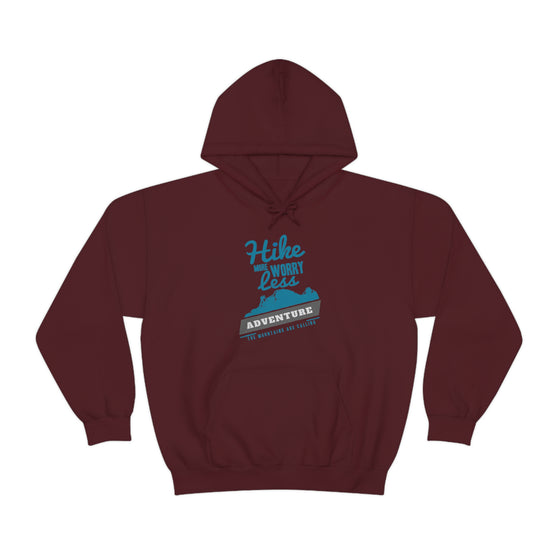 Chill Stitch – Hike More Worry Less - Unisex Hooded Hoodie Sweatshirt – Embrace Your Vibe