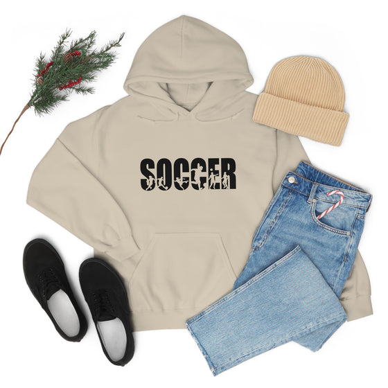 Chill Stitch – Soccer Sport - Unisex Hooded Hoodie Sweatshirt – Embrace Your Vibe